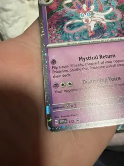 Sylveon - 172 (Cosmos Holo) 172 Sv: Scarlet & Violet Promo Card Massive holo 🩸 - Image 3