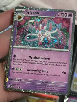 Sylveon - 172 (Cosmos Holo) 172 Sv: Scarlet & Violet Promo Card Massive holo 🩸 - Image 5