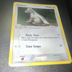 Pokemon Linoone EX Emerald 34/106 70 HP Stage 1 Uncommon Stamped Holo Card - Image 2