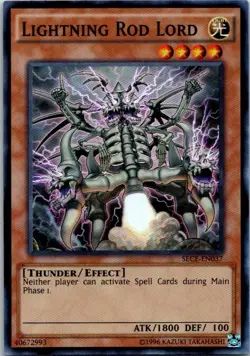 Lightning Rod Lord SECE-EN037 Yu-Gi-Oh! Card Light Play Unlimited - Image 1