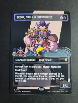 Bebop, Skull & Crossbones (Borderless Surge Foil) Rare MTG Ninja Turtles - Image 1