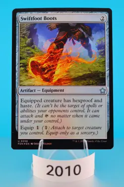 MTG Swiftfoot Boots Foundations Foil #258 - Image 1