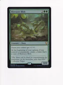 2020 MTG MAGIC THE GATHERING COMMANDER LEGENDS CMR FOIL BIOWASTE BLOB - Image 1
