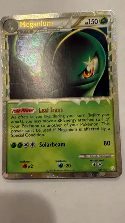 Meganium (Prime) 109/123 Heartgold & Soulsilver Holo Pokemon Card, Ultra-Rare - Image 4