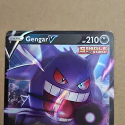 Pokemon TCG Gengar V Ultra Rare Single Strike Holo Fusion Strike 156/264 English - Image 3