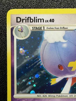 2008 Pokemon Diamond and Pearl Drifblim Holo Black Star Promo LP - Image 3