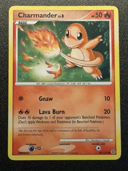 2007 Pokemon Secret Wonders Charmander Lv.8 82/132 Common - Image 1