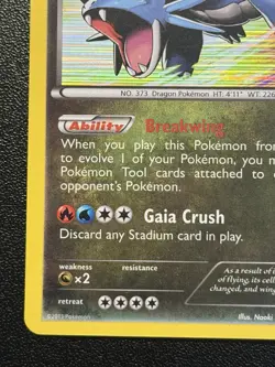 2013 Pokemon Plasma Blast Salamence 64/101 Holo Rare - Image 5