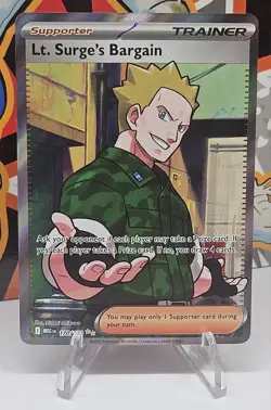Lt. Surge's Bargain 170/132 Ultra Rare Mega Evolution Pokemon Near Mint - Image 1