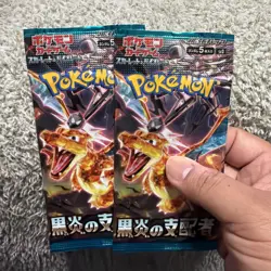 Pokemon TCG Booster Pack x2 Ruler of Black Flame sv3 Japanese Sealed US Seller - Image 1