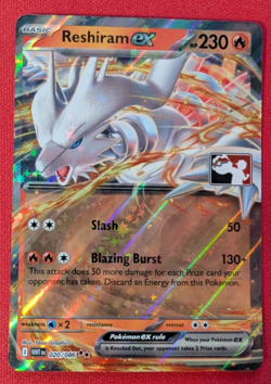 Reshiram EX 020/086 Pokemon Play! Prize Pack Play Stamp - Image 1