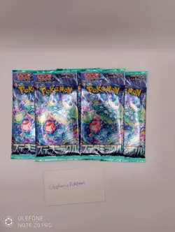 Pokemon Stellar Miracle Sv5 Sealed Japanese Booster Packs X5 - Image 1