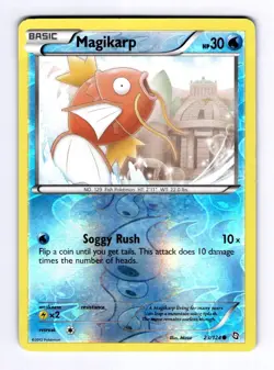 Magikarp Dragons Exalted #23 (2012) Common Reverse Holo LP Pokemon - Image 1