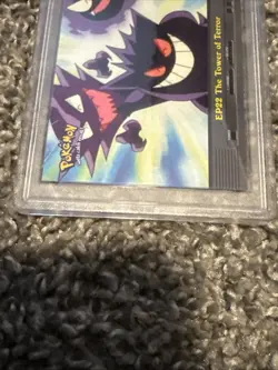 2000 Topps Pokemon TV #EP22 The Tower of Terror Gengar Series 2 PSA 8 NM-MT - Image 2