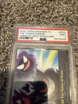 2000 Topps Pokemon TV #EP22 The Tower of Terror Gengar Series 2 PSA 8 NM-MT - Image 3