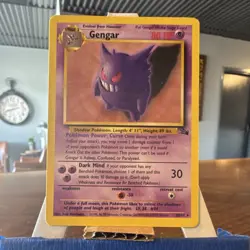 Wizards of the Coast Pokemon Gengar Fossil 20/62 Rare 80 HP 1999 TCG - Image 1