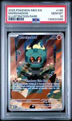 Marshadow Pokemon Meg En-Mega Evolution 146 NM PSA 10 - Image 1