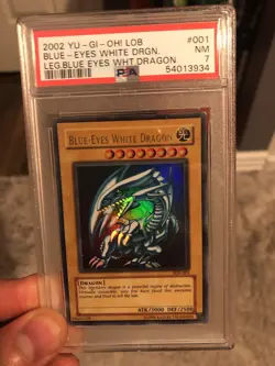 YuGiOh! Blue Eyes White Dragon ULTRA RARE SDK-001 PSA 7 *FREE SHIPPING* - Image 1
