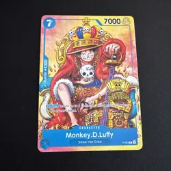 One Piece Monkey.D.Luffy 2nd Anniversary Stamped Promo P-043 NM - Image 1