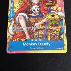 One Piece Monkey.D.Luffy 2nd Anniversary Stamped Promo P-043 NM - Image 3
