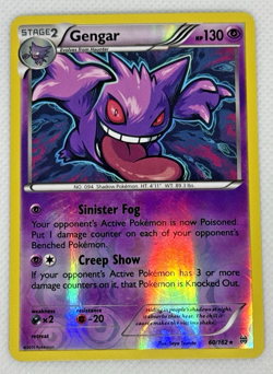 Pokemon Gengar TCG Reverse Holo Rare Card XY Breakthrough 60/162 NM - Image 1