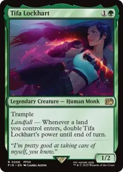MTG - Tifa Lockhart - Universes Beyond: FINAL FANTASY - Light Play - Normal - Image 1