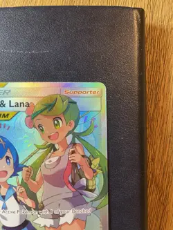 Mallow and Lana Full Art Holo Card #231/236 Sun & Moon Cosmic Eclipse NM Minus - Image 3