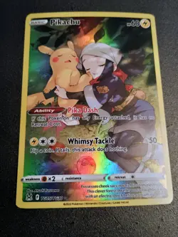 Pokemon Card Pikachu TG05/TG30 Swsh11: Lost Origin Trainer Gallery Holo Rare - Image 1