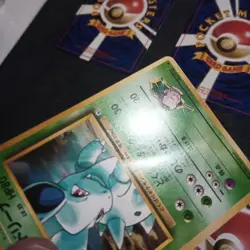 Lot of Giovanni pokemon japanese cards, nidoran, nidorino, machop, etc - Image 3