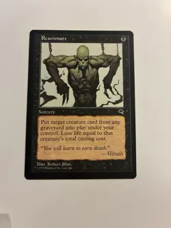 Reanimate Tempest MTG Lightly Played (LP) Magic Regular Black - Image 1