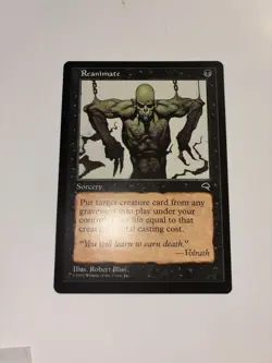 Reanimate Tempest MTG Lightly Played (LP) Magic Regular Black - Image 2