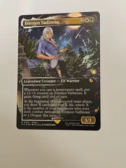 Estinien Varlineau (Borderless) (Chocobo Track Foil) R Commander: FIC 474 MTG NM - Image 1