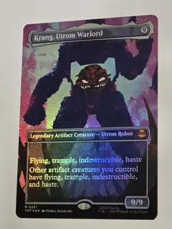 BRAND NEW Magic The Gathering: Krang, Utrom Warlord (Borderless) TMNT *foil* - Image 1