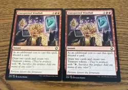 X2 Unexpected Windfall Adventures in the Forgotten Realms AFR MTG MAGIC NM - Image 1