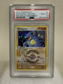 PSA 10 POKEMON EX FIRE RED & LEAF GREEN NIDOQUEEN #9 REVERSE HOLO POP 19! - Image 1