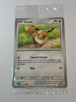 Pikachu 25/165 & Eevee 133/165 - Pokemon Together Promo - Sealed - Image 2