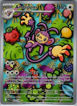 Ambipom 107/094 ME02: Phantasmal Flames - Pokemon Card - NM - Image 1