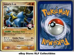 2009 Pokemon, Platinum Rising Rivals, #8/111 Lucario GL Lv. 32, Holo Rare - Image 1