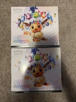 Pokemon Prismatic Evolutions Elite Trainer Box ETB Lot of 2 SEALED - Image 1