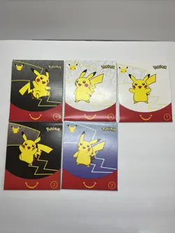 Pokemon 25th Anniversary McDonald’s Booster Pack Bundle Celebrations 5 Packs - Image 1