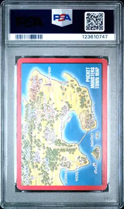 1996 POKEMON JPN BANDAI CARDDASS VENDING #156 BLASTOISE TRAINER PSA 7 - Image 2