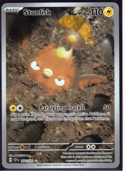 STUNFISK 202/191-SURGING SPARKS POKEMON -SPECIAL ILLUSTRATION -ULTRA RARE-MINT - Image 1