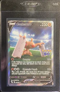 Conkeldurr V Alternate Full Art UR 074/078 Pokemon TCG Pokemon GO Ultra Rare NM - Image 4