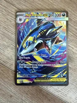 Mega Sharpedo ex 127/094 SIR 2025 Pokemon TCG Phantasmal Flames - Image 1