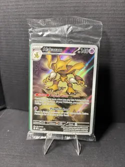 Pokemon TCG Alakazam Full Art Holo Promo 009 Sealed Still In Plastic. - Image 1