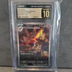 Pokemon Fletchinder Sv2d: Clay Burst 073/071 CGC Japanese 2023 pristine 10 - Image 1