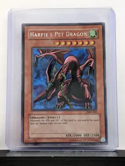 TCG YuGiOh Harpie’s Pet Dragon FMR-002 Prismatic Secret Rare Promo: LP Ungraded - Image 1