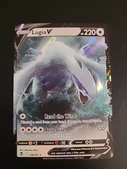 Lugia V 138/195 - Silver Tempest - Full Art Ultra Rare - Pokemon Card NM - Image 1