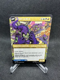Norman Osborn Green Goblin BORDERLESS NM/M MTG Spiderman Magic Card - Image 2