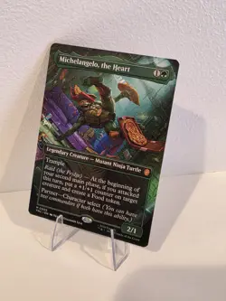 BORDERLESS Michelangelo the Heart Teenage Mutant Ninja Turtles Commander MTC MTG - Image 1